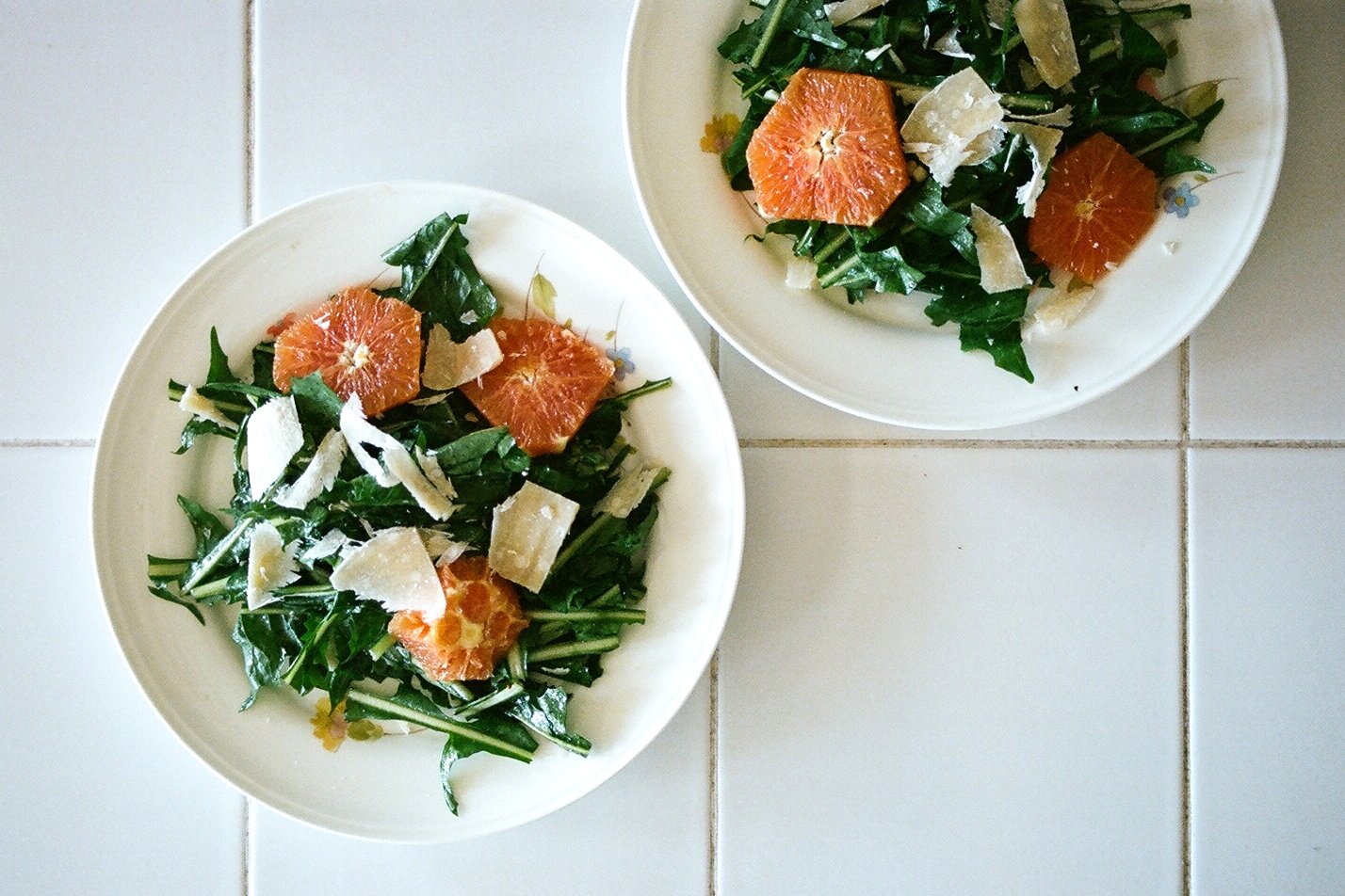 bitter green salad with citrus at Witchin' in the Kitchen
