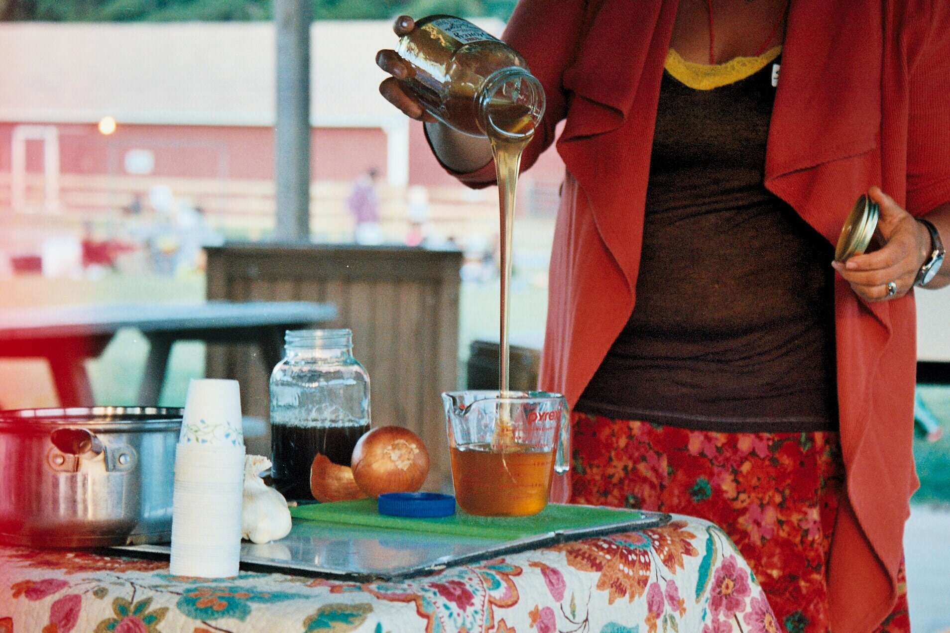 making herbal syrup