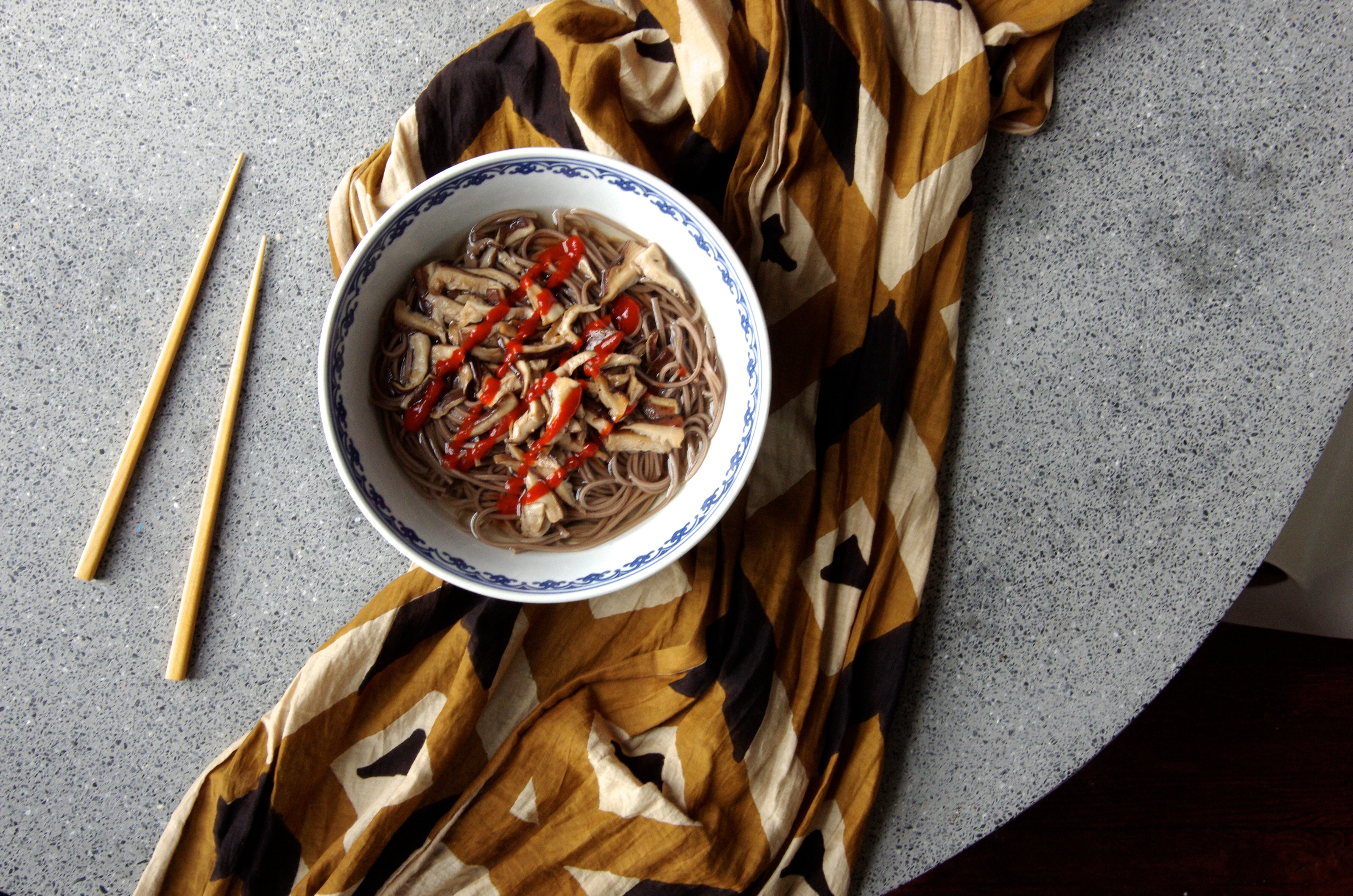 Noodles in Shiitake Ginger Broth | Witchin' in the Kitchen